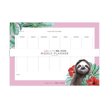 Sloth Weekly Planner Lola Design X Zsl, 3 of 3