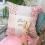 Personalised Sparkly Name And Date Cushion, thumbnail 2 of 11