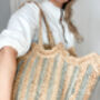 Handmade Scallop Jute Bag, thumbnail 4 of 6