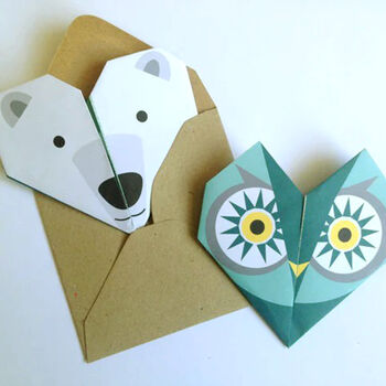 Set Of 10 Animal Origami Notes, 4 of 5