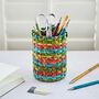 Recycled Newspaper Round Pencil Holder, thumbnail 2 of 11