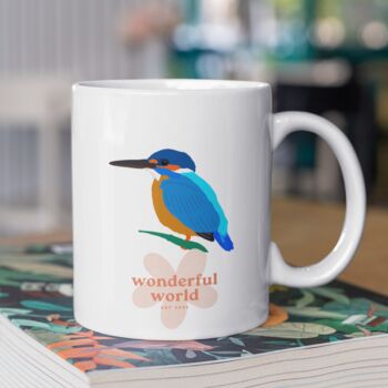 Kingfisher Bird Personalised Mug, 2 of 2