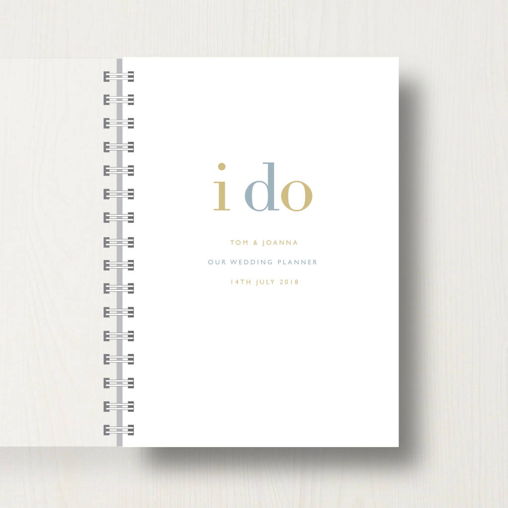 Personalised 'I Do' Wedding Planner Journal, 1 of 10