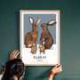 Personalised Family Of Hares, thumbnail 3 of 4
