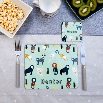 Monkeys Personalised Placemat, 3 of 6