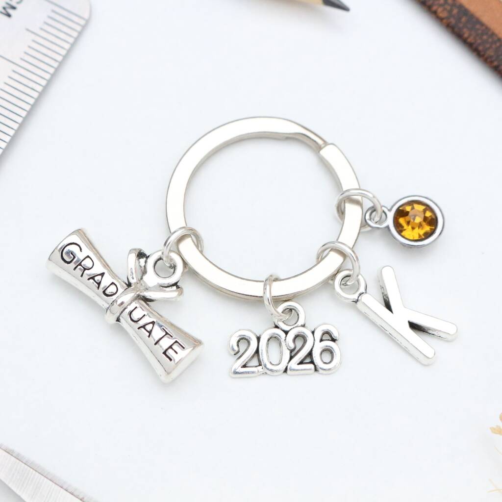 2026 Graduation Keyring, Personalised Gift Keepsake, 1 of 9
