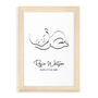 Personalised Line Art Sleeping Baby Print, thumbnail 12 of 12