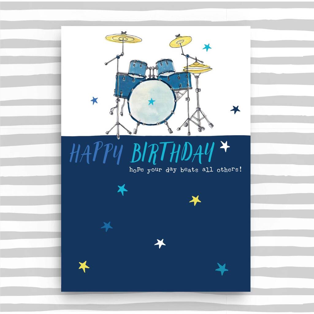 Birthday Card Music Fan By Molly Mae® | notonthehighstreet.com