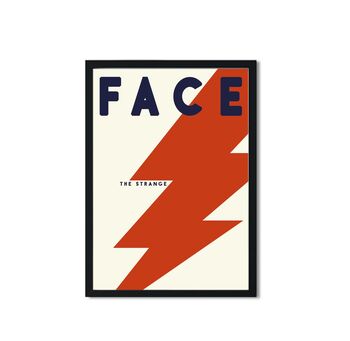 Face The Strange Giclée Retro Art Print, 2 of 2