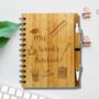 Personalised Eco Bamboo Star Teacher Notebook, thumbnail 6 of 7