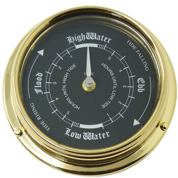 Prestige Solid Brass Tide Clock, 3 of 11