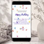Personalised Animated Purple Butterfly Heart Birthday E Card, thumbnail 4 of 4