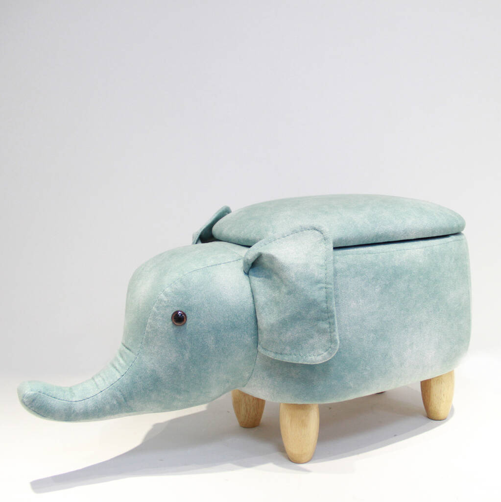 Elephant Children's Storage Footstool By Jonglers