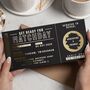 Personalised Football Ticket Scratch Reveal Voucher, thumbnail 1 of 9