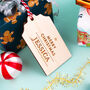 Personalised Merry Christmas Gift Tag, thumbnail 1 of 2