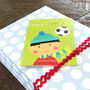 Mini Football Birthday Card, thumbnail 1 of 4