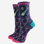 Christmas Celebrations Women's Glitter Bamboo Socks Gift Box, thumbnail 3 of 4