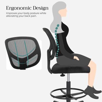 Ergonomic Drafting Chair For Standing Desks, 3 of 6