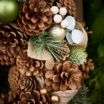 Deluxe Pinecone Autumn Wreath, 5 of 7