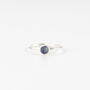 Silver Plated Gemstone Adjustable Ring, thumbnail 3 of 11