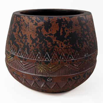 Large Composite Planter Brown / Black, 2 of 7