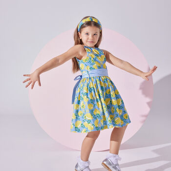 Lemon Garden Dress With Hairband Accessory, 4 of 7