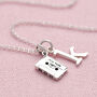 Personalised Sterling Silver Cassette Tape Necklace, thumbnail 1 of 11