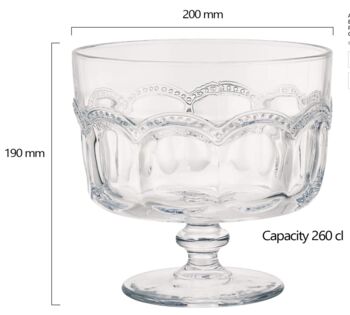 Glass Retro Style Trifle Bowl, 8 of 8