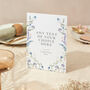 Wedding Menu Table Sign A4 Sturdy Regency Floral, thumbnail 2 of 4