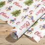 Personalised Rabbit Christmas Wrapping Paper Roll, thumbnail 3 of 7