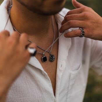 Dragon Tiger Ying And Yang Pendant Necklace, 3 of 11