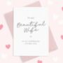Romantic Wife Wedding Day Card, thumbnail 3 of 3
