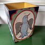 Songbird And Harlequin Wastepaper Bin, thumbnail 3 of 11