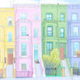 Notting Hill Houses London Signed Fine Art Print, thumbnail 3 of 4