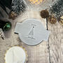 Merry Christmas Tree Acrylic Icing Embosser For Baking, thumbnail 4 of 4