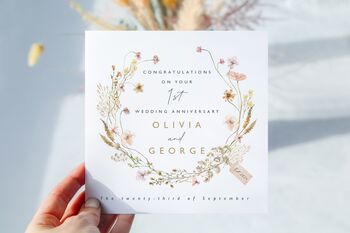 Wedding Anniversary Card *Fully Personalised For Any Year, 2 of 2