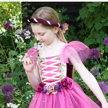 Girl's Amethyst Princess Dress Up Costume, 3 of 4