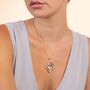 Peridot 18k Rose Gold Plated Statement Necklace, thumbnail 2 of 3