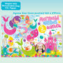 Personalised Mermaid Wishes Birthday Jigsaw Puzzle, thumbnail 2 of 11