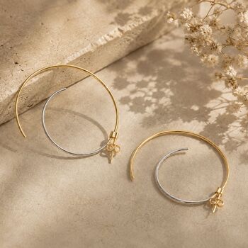 Rose Gold Plated And Sterling Silver Two Tone Ear Jackets, 2 of 5