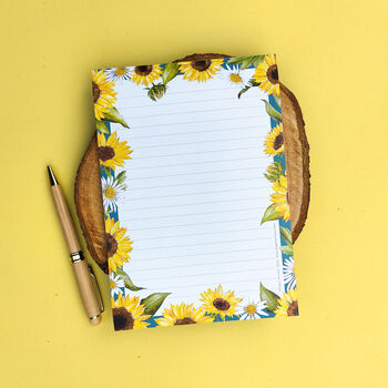 Sunflowers A5 Notepad, 4 of 5