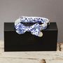 The Richmond Blue And White Floral Dog Collar Bow Tie, thumbnail 1 of 4