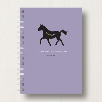 Personalised Horse Lover's Journal Or Notebook, 9 of 10