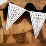 White Lace Laser Cut Paper Bunting, thumbnail 1 of 3