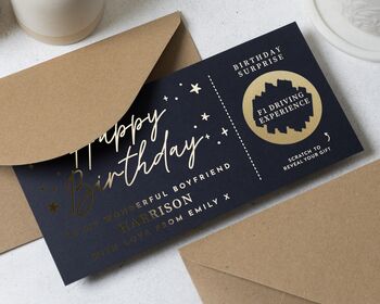 Birthday Scratch Voucher Experience Gift Ticket, 3 of 9