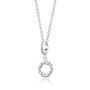 Sterling Silver Open Circle Star Cluster Necklace, thumbnail 1 of 4