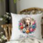 Personalised Weimarer Summer Floral Dog Wreath Cushion And Mug Bundle, thumbnail 4 of 4