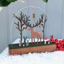 Christmas Stag Wooden Block, thumbnail 3 of 4