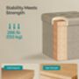 Storage Ottoman Bench For Bedroom And Living Room, thumbnail 3 of 7