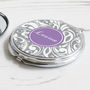 Personalised Swirl Compact Mirror, thumbnail 1 of 6